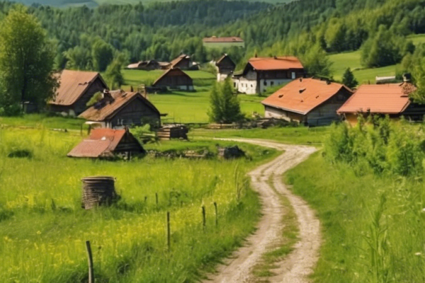 Letnje Branje Borovnica u Selu Brankovina