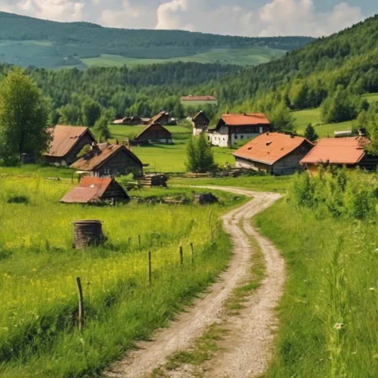 Letnje Branje Borovnica u Selu Brankovina