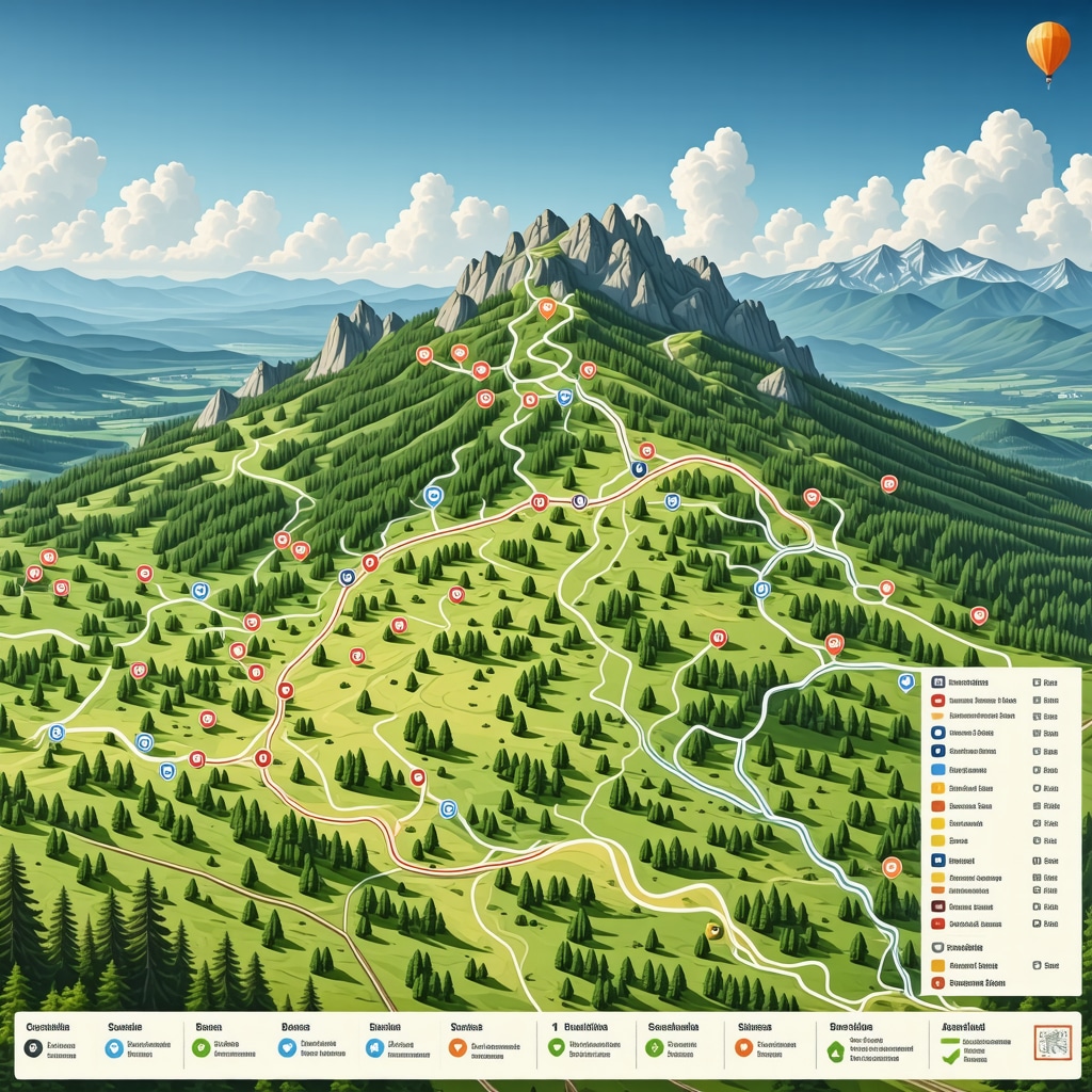 Interactive digital map highlighting eco-tourism and cultural sites in Šumadija region