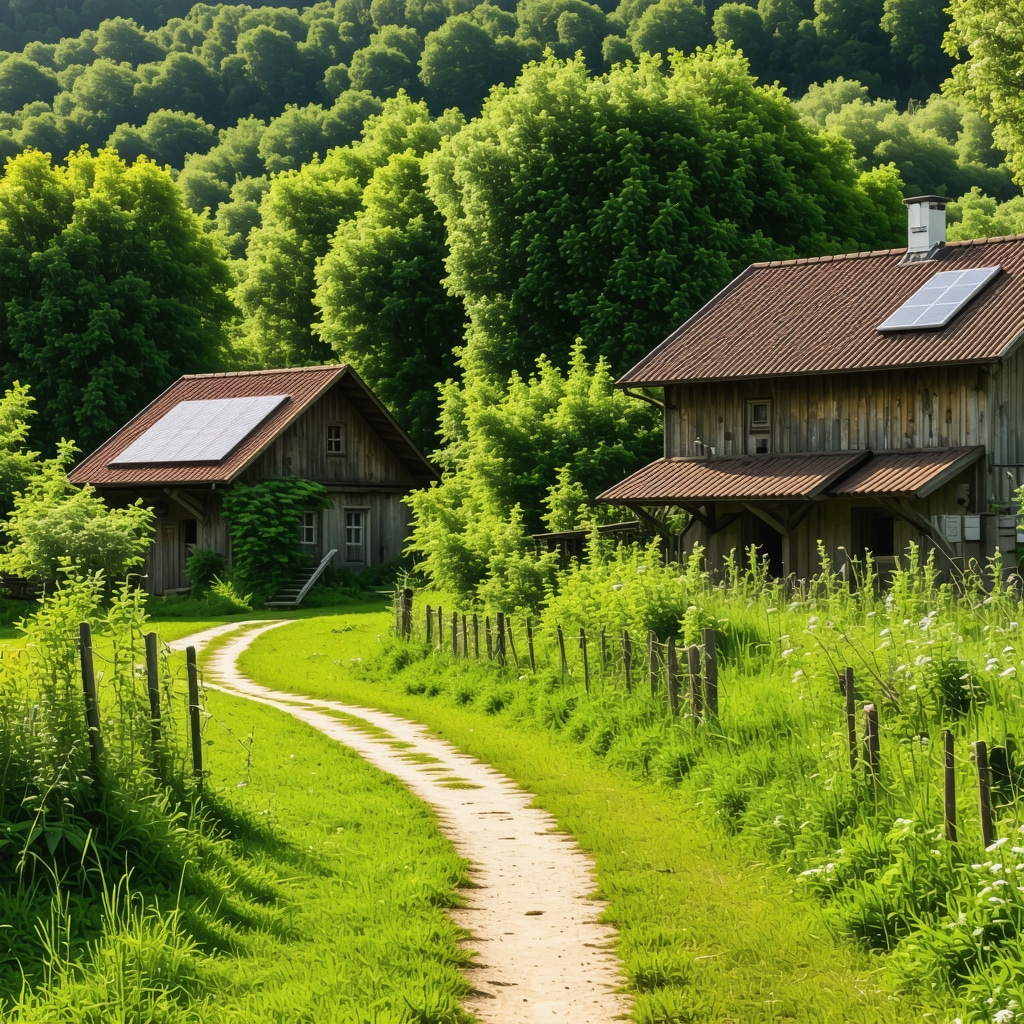 Traditional Serbian ethno village with sustainable features and digital tools in natural Šumadija setting