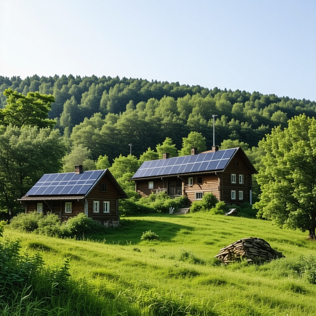 Serbian village combining traditional architecture and modern sustainable technology