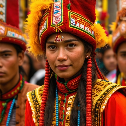 Colorful procession during Jyapunhi Jatra festival in Panauti
