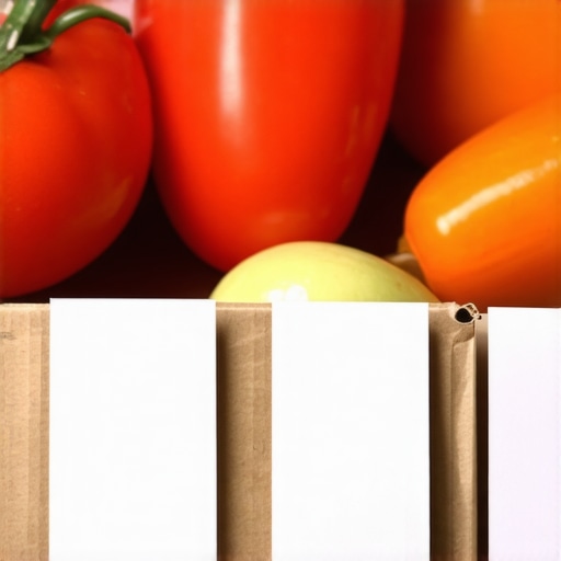 Fresh organic vegetables with certification labels