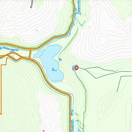 Map showing hiking trails, viewpoints, and safety points around Zlatar Lake, Serbia.