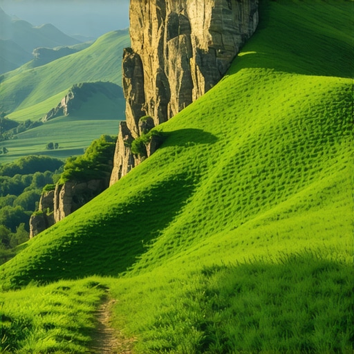Beautiful mountain landscape in Serbia with hiking trail during sunrise