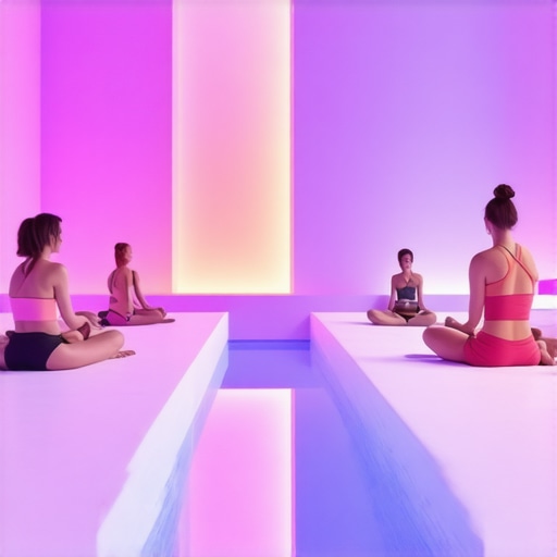 Interior of a modern wellness center featuring advanced health technology and relaxing ambiance