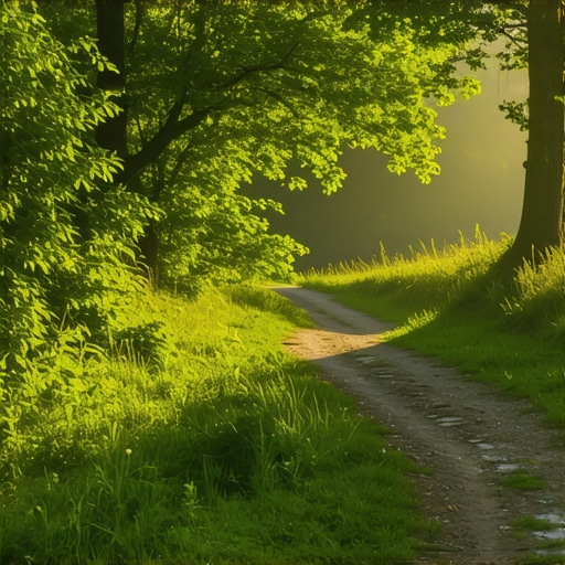 Serene trail through hidden forest in Fruška Gora