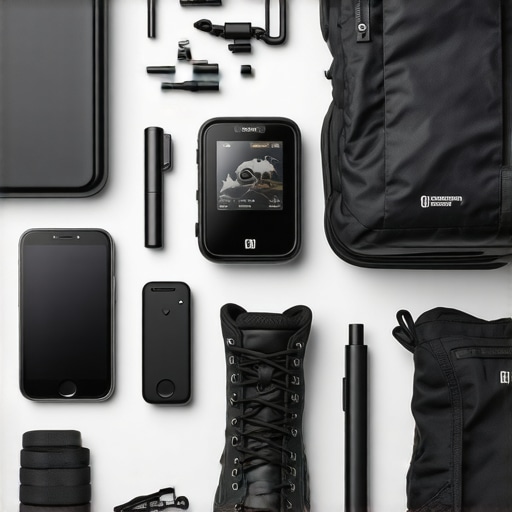 Advanced outdoor equipment including GPS, lightweight boots, and smart wearables for hiking on Tari