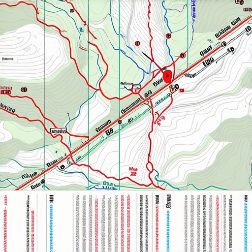 Map illustrating various hiking trails in Divčibare with difficulty levels and scenic points