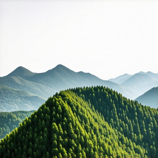 Panoramic view of Miroč mountain Scenic panorama of Miroč mountain with forests and peaks