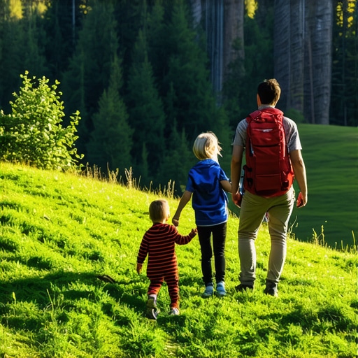 Porodica uživa u prirodi na srpskoj planini