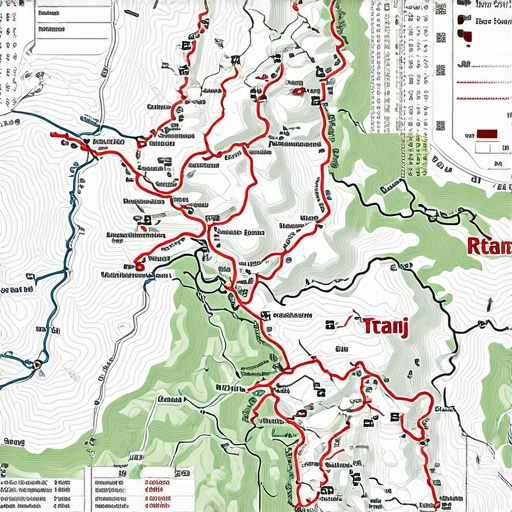 Rtanj Mountain Hiking Trails Map Detailed hiking trails map of Rtanj mountain showing key routes and landmarks