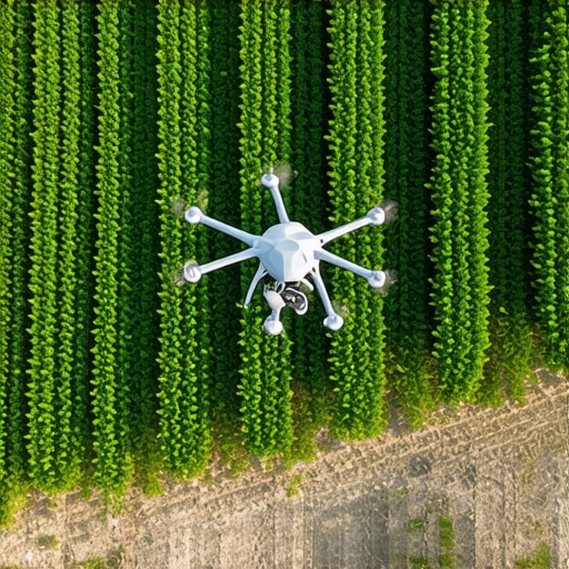 High-tech drone monitoring organic crops in Serbia