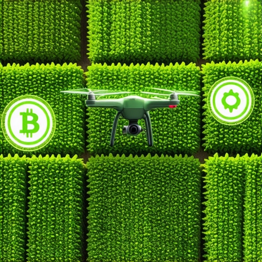 Farming drone and blockchain certification in organic food production