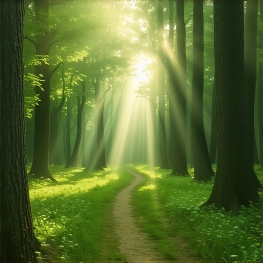 Zelena šumska staza u Srbiji, prirodni pejzaž, mir i tišina