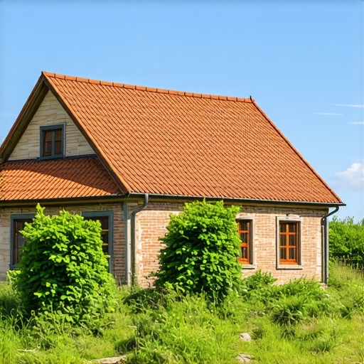 Rustic traditional Vojvodina salaš with surrounding nature