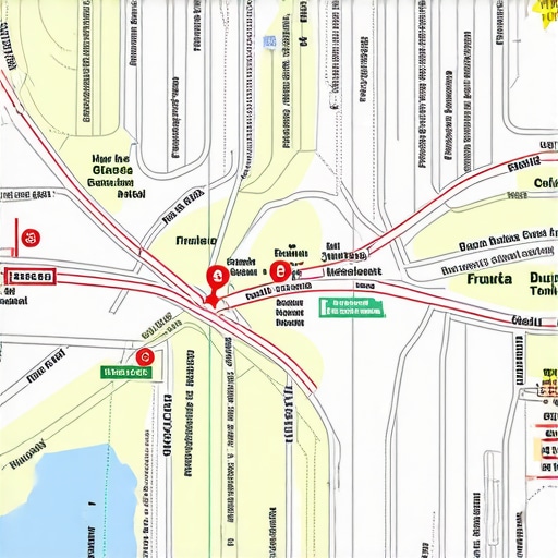 Mapa Fruške Gore sa označenim planinarskim stazama i vidikovcima