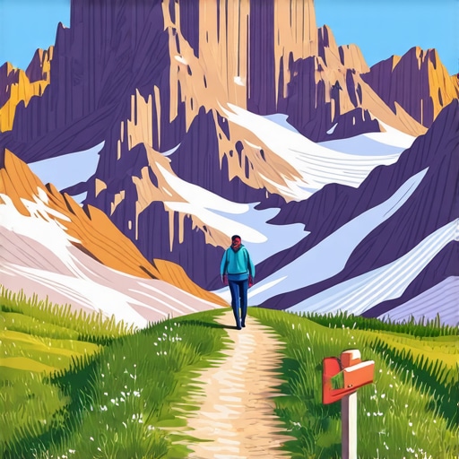 Hikers navigating a mountain trail on Stara Planina with scenic views and trail markers