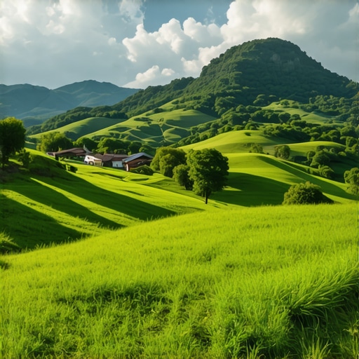 Beautiful landscape of Suva planina with hiking trails and green forests