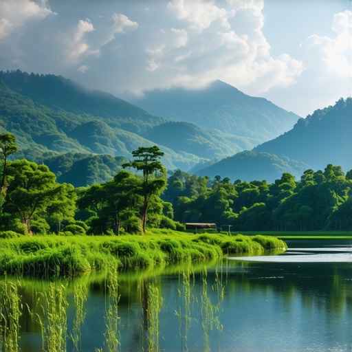 Panoramic view of Tara National Park Scenic landscape of Tara National Park with mountains and forests