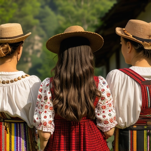 Porodica uživa u tradicionalnom etnoselu Srbije