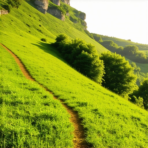 Planinarska staza okružena zelenilom u Srbiji