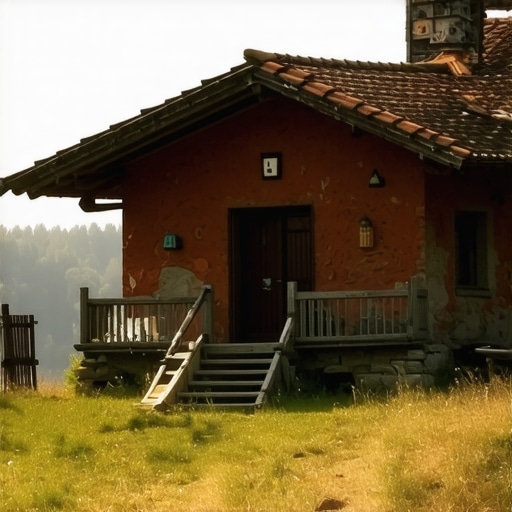 Traditional rustic seoski smeštaj in Serbia surrounded by nature