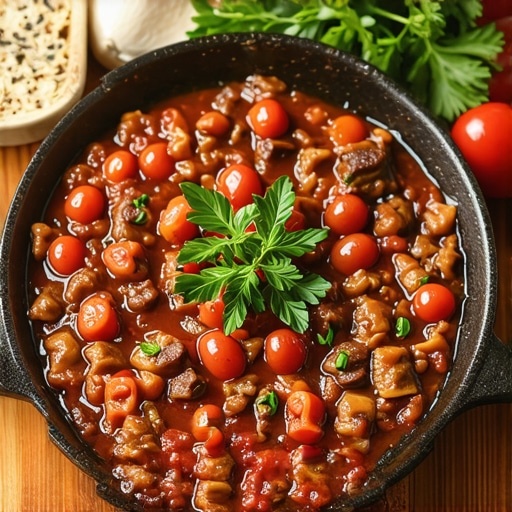 Authentic Serbian belmuž served in rustic style with fresh ingredients