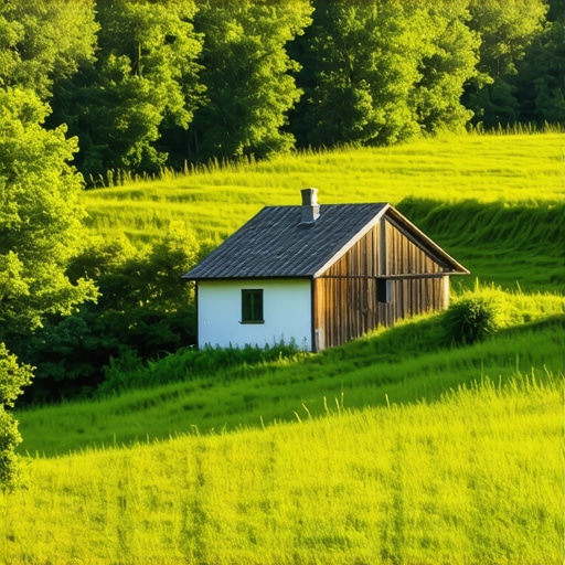 Traditional Serbian countryside with natural scenery, perfect for eco-friendly travel.