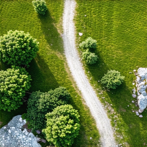 Dron snimak skrivene šumske staze i netaknute prirode u Dolini Soče