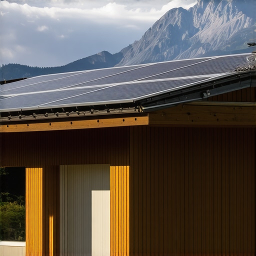 Modern eco-friendly hotel with solar panels in scenic Pohorje mountains