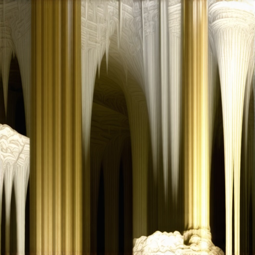 Drone footage of underground caves with detailed geological formations in Lazarev canyon