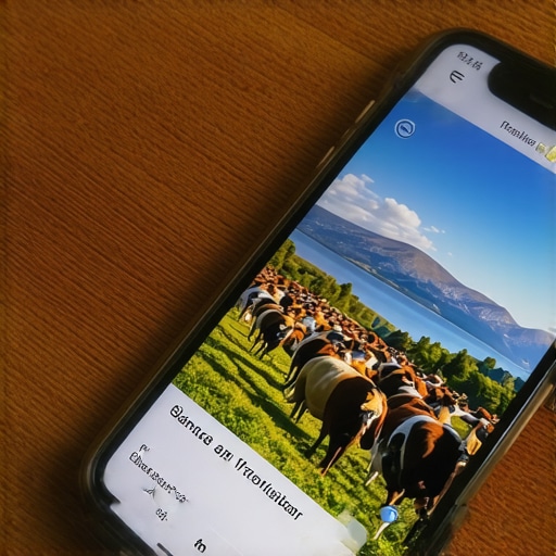 Smartphone displaying a digital guide for Zlatibor tourism, showing advanced technology in travel experience.