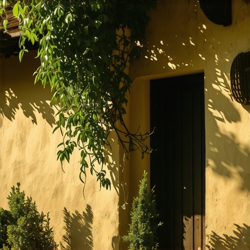 Rustic Serbian salaš with lush greenery and traditional architecture