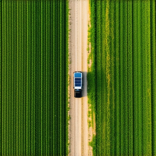 Farmers using IoT sensors and solar panels on Krk, demonstrating sustainable agriculture technologies.