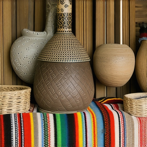 Traditional Bosnian rural scene with artisans and artifacts