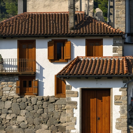 Bosnian village blending traditional architecture with modern digital tools for cultural preservation