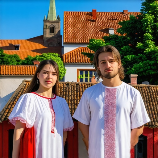 Serbian village incorporating modern digital and AR elements for cultural preservation