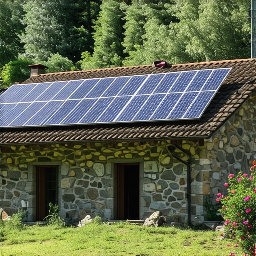 Eko smeštaj u Leušićima okružen prirodom sa solarnim panelima
