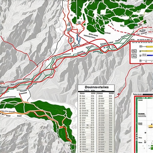 Expert using advanced GPS devices to navigate secret trails in Dolomites mountains.
