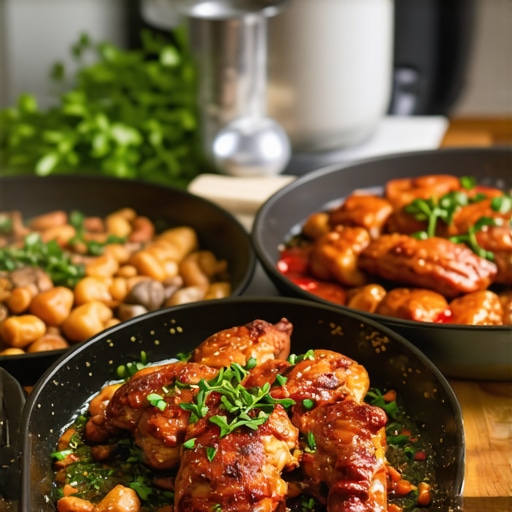 Fusion of Tradition and Innovation in Serbian Cuisine Serbian chef using modern equipment to prepare traditional dishes in a rustic kitchen