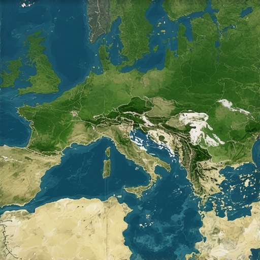 Satelitski snimak Vlašića sa oznakama za zaštitne zone i tehnologije praćenja