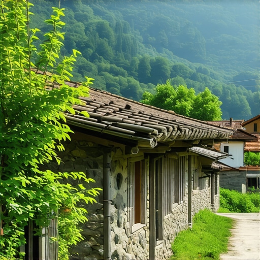 Bosnian village promoting sustainable tourism with cultural and natural attractions.