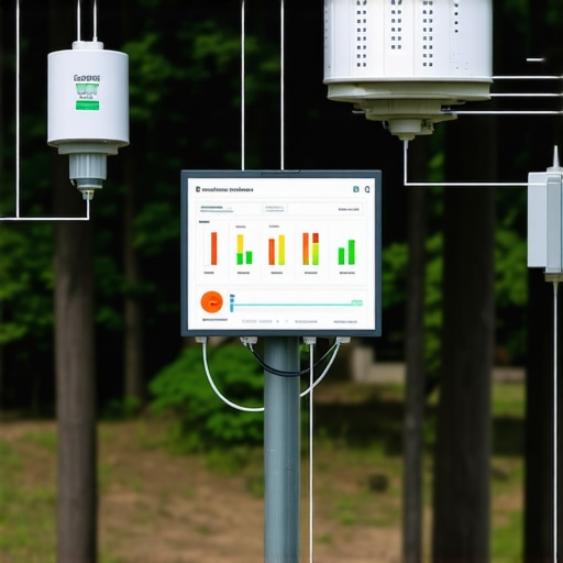 Sensors and devices monitoring environmental parameters in eco-village