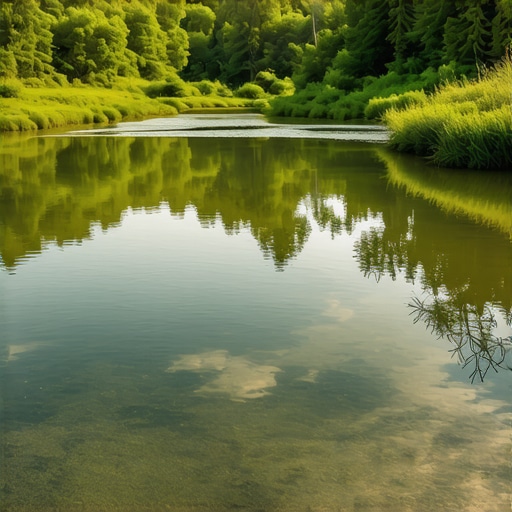 Mirna scena reke u Loznici sa zelenilom i prirodnim okruženjem