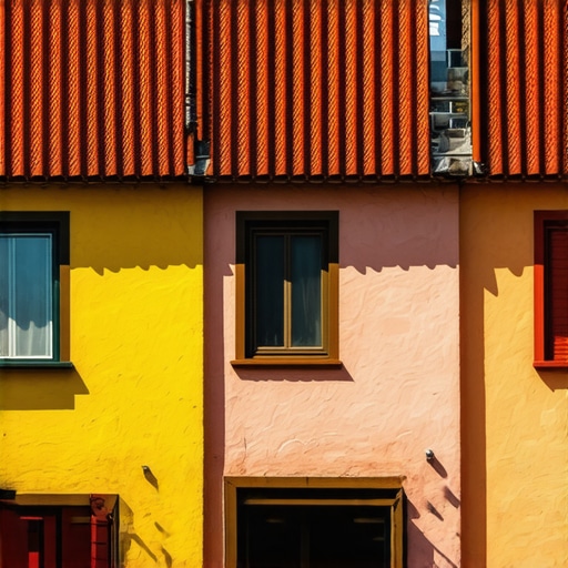 A scenic view of Rizort with traditional houses and modern digital devices integrated into the environment