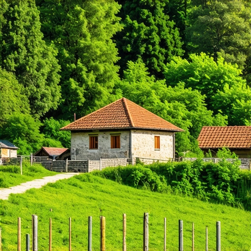 Serbian rural landscape blending tradition and sustainability