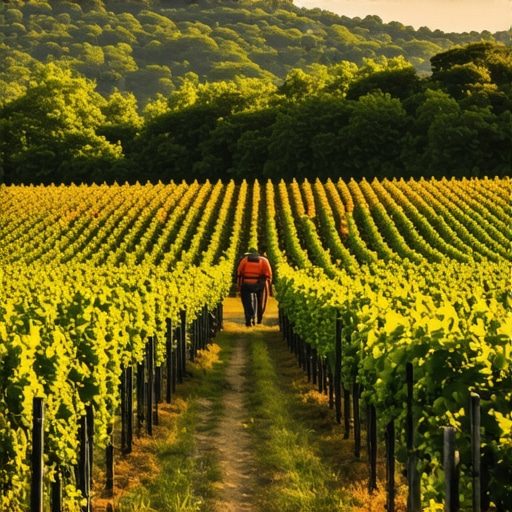 Vinograd u jesen, vinogradari koriste tehnologiju za berbu grožđa