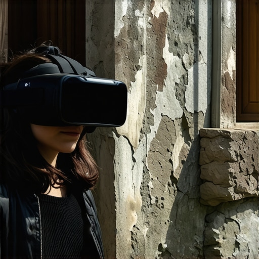 Turista koristi VR naočare u tradicionalnom selu