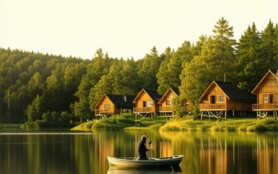 Volari Šipovo: Relaks i ribolov u drvenim brvnama od €112